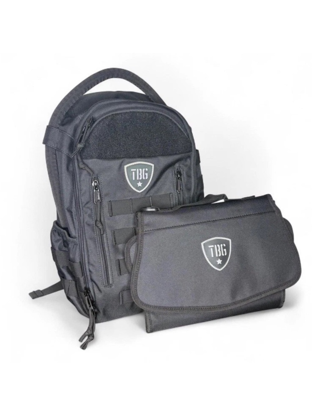Tactical Baby Gear TBG Daypack Mini Backpack with Changing Mat Dad Black
